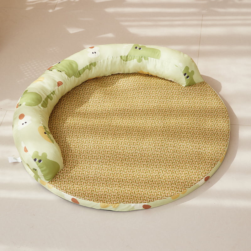 Свалящо се и изпираемо котешко гнездо-легло, четирисезонно охлаждащо, полиестерно влакно