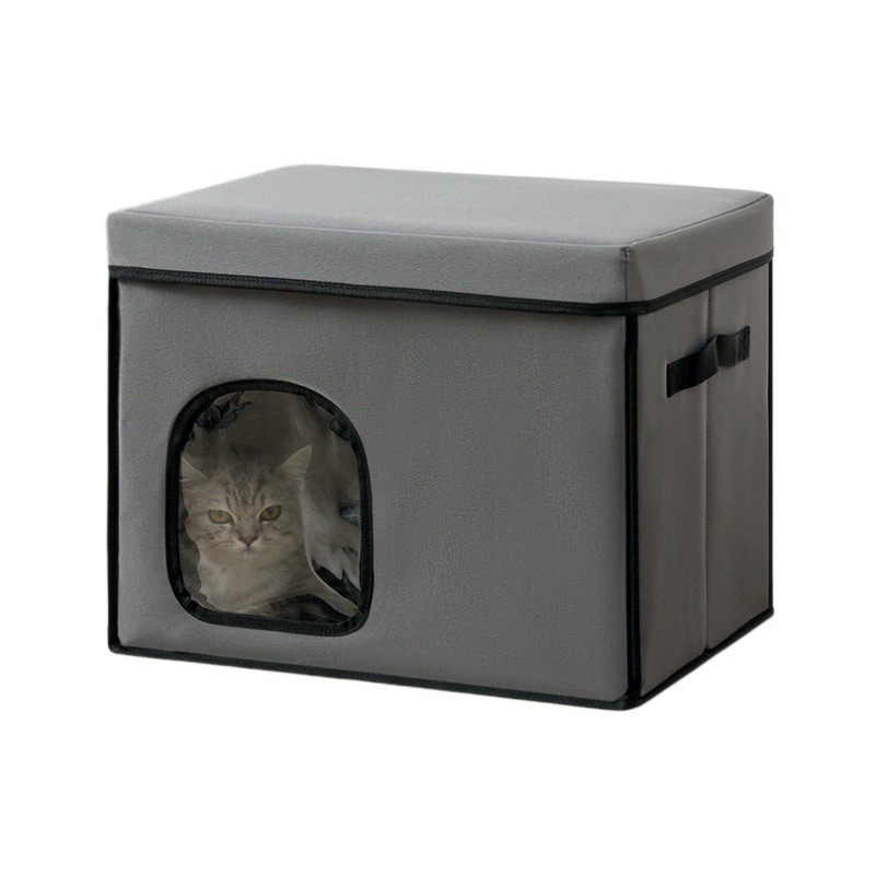 PETFIELD сгъваема външна котешка къща — Oxford плат, дебела PP дъска и PEVA, влагоустойчива