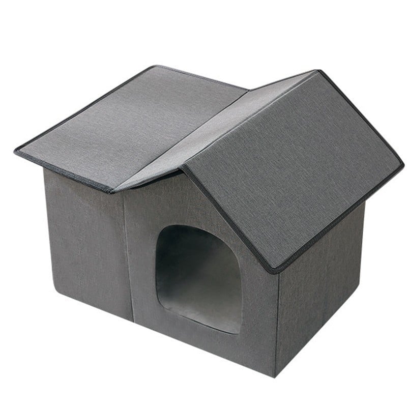 PETFIELD сгъваема външна котешка къща — Oxford плат, дебела PP дъска и PEVA, влагоустойчива