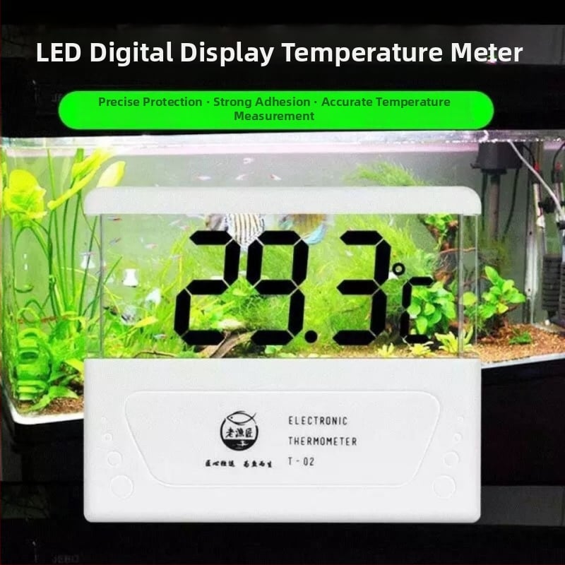 Toplomjer za akvarij — tekućekristalni materijal; Funkcija: mjerenje temperature (Materijal: tekućekristalni; Kategorija: Toplomjer za akvarij; Funkcija: Mjerenje temperature)