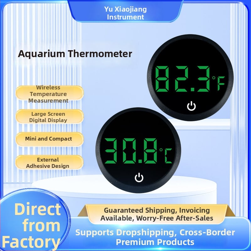 Elektronički termometar za vodu za akvarij i spremnik za kornjače, visokoprecizan digitalni prikaz, ABS kućište, podrijetlo Hebei Hengshui