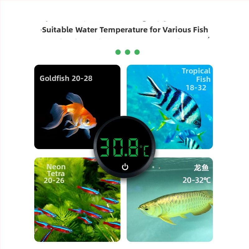 Elektronički termometar za vodu za akvarij i spremnik za kornjače, visokoprecizan digitalni prikaz, ABS kućište, podrijetlo Hebei Hengshui