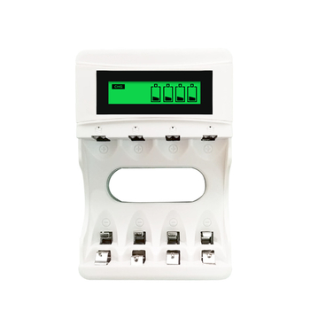 Ni-MH baterijski punjač s USB i LCD, 4 utora, inteligentno brzo punjenje, 1.2V