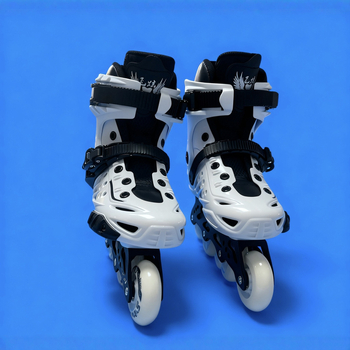 Patine za odrasle - unisex inline s PVC gornjim dijelom, PU kotači, jednoredni dizajn, potplat od govede tetive