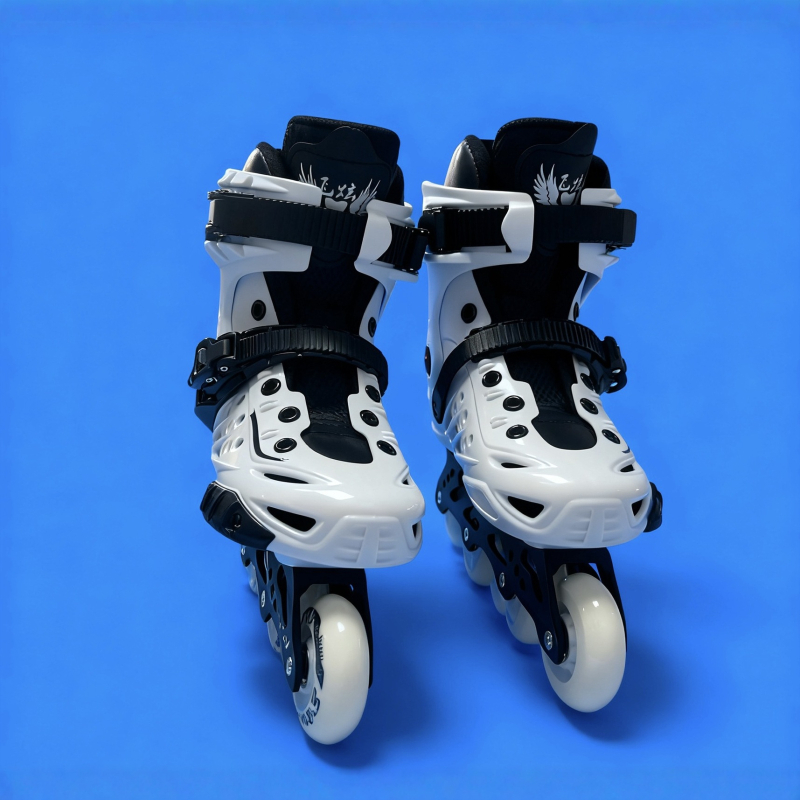 Patine za odrasle - unisex inline s PVC gornjim dijelom, PU kotači, jednoredni dizajn, potplat od govede tetive