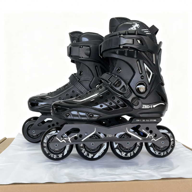 Patine za odrasle - unisex inline s PVC gornjim dijelom, PU kotači, jednoredni dizajn, potplat od govede tetive