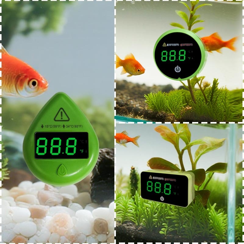 Termometar za akvarij - visoka preciznost, mini digitalni vanjski ljepljivi senzor