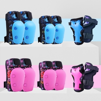 Roselle Σετ προστασίας για παιδιά για ρόλερ σκι: προστατευτικά για παλάμες, αγκώνες και γόνατα από αφρώδες υλικό