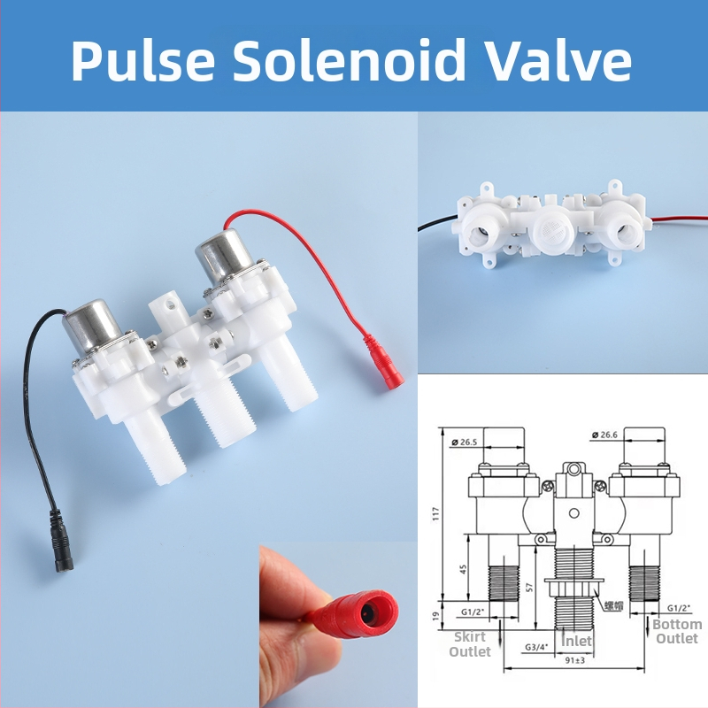 W7 pulsni ventil za zahod bez spremnika, ABS materijal, elektromagnetni ventil, CE certifikat