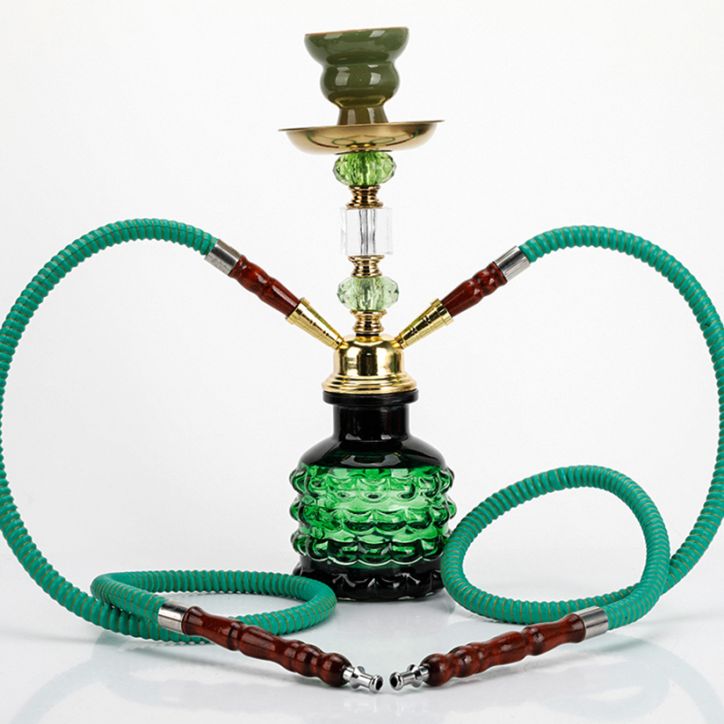 Hookah kétcsöves, fémből készült, Yingtai márka, logónyomtatás elérhető