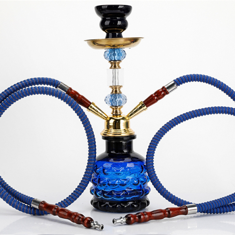 Hookah kétcsöves, fémből készült, Yingtai márka, logónyomtatás elérhető