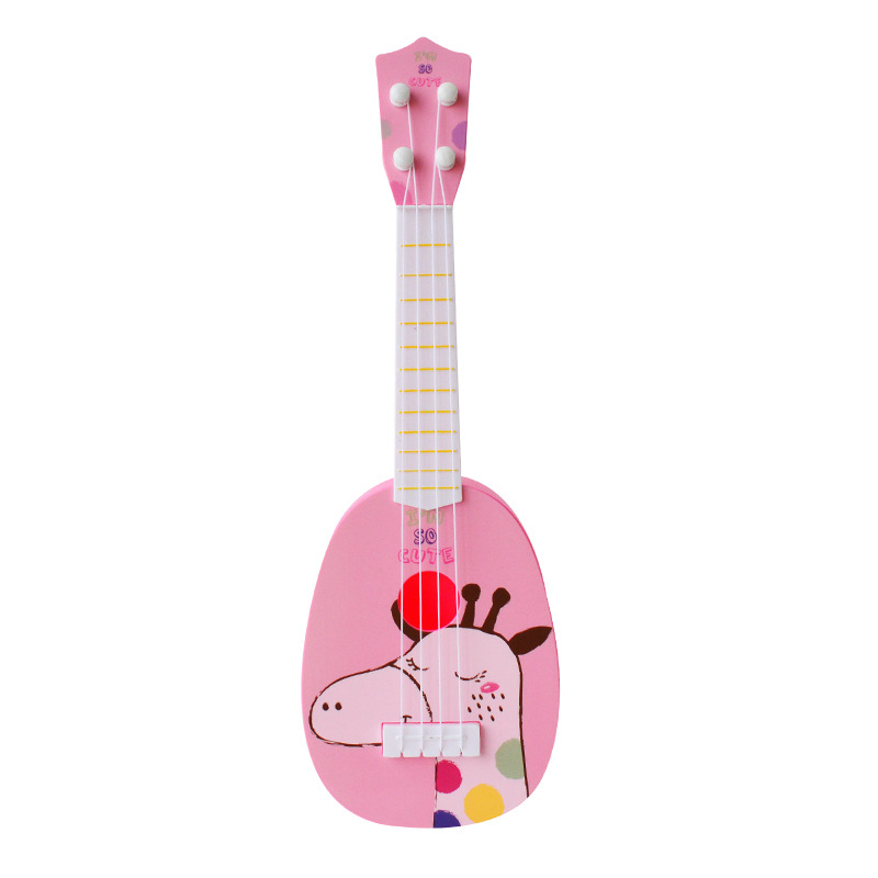 Dječja ukulele igračka od plastike, brend UNE LUCIOLE, model dhf-6, za uzrast 7–14 godina