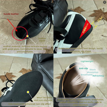 Adidași damă cu toc intern ascuns 3-5 cm, piele intoarsă, șireturi, talpă din cauciuc