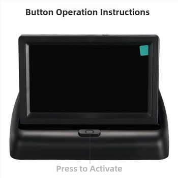 Οθόνη οπισθοπορείας αυτοκινήτου (LED Οθόνη, Ανάλυση 800x480, Καθολική συμβατότητα με το ταμπλό, Καθολικό μοντέλο)