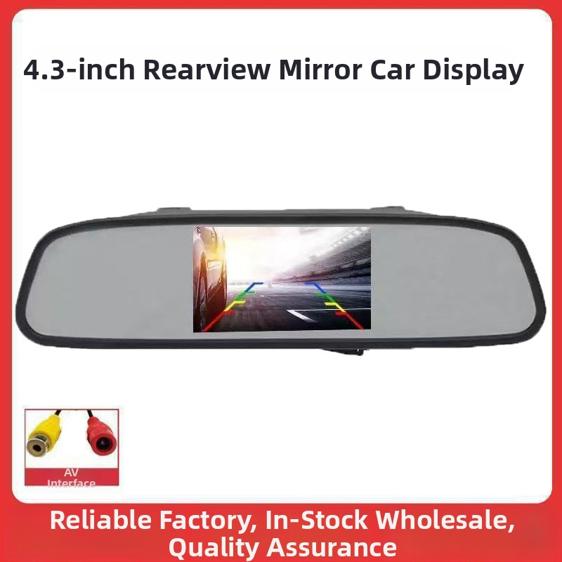 Οθόνη οπισθοπορείας αυτοκινήτου (LED Οθόνη, Ανάλυση 800x480, Καθολική συμβατότητα με το ταμπλό, Καθολικό μοντέλο)