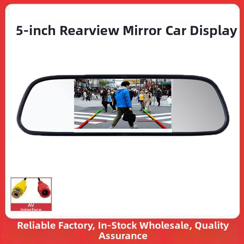 Οθόνη οπισθοπορείας αυτοκινήτου (LED Οθόνη, Ανάλυση 800x480, Καθολική συμβατότητα με το ταμπλό, Καθολικό μοντέλο)