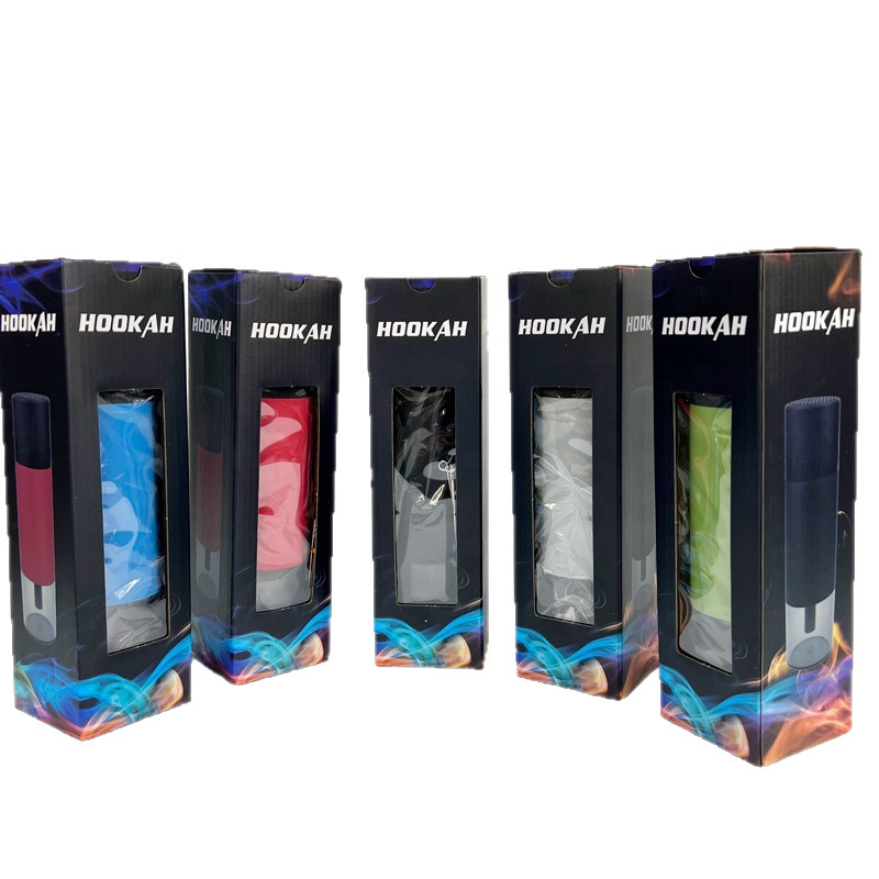 Prijenosni plastični mini nargila set za vanjsku upotrebu, kutija od 40 komada, tisk logotipa