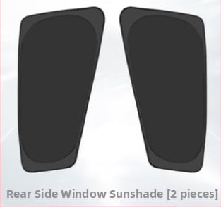 Κάλυμμα παραθύρου αυτοκινήτου για ηλιοπροστασία, πολυεστέρας, ενσωματωμένη εγκατάσταση, προσαρμοζόμενο, για ειδικά μοντέλα αυτοκινήτων