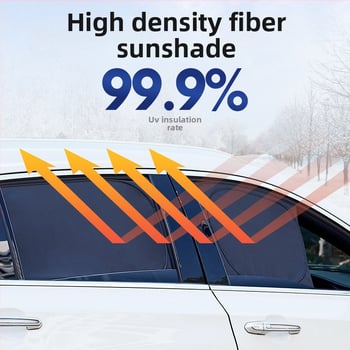 Κάλυμμα παραθύρου αυτοκινήτου για ηλιοπροστασία, πολυεστέρας, ενσωματωμένη εγκατάσταση, προσαρμοζόμενο, για ειδικά μοντέλα αυτοκινήτων