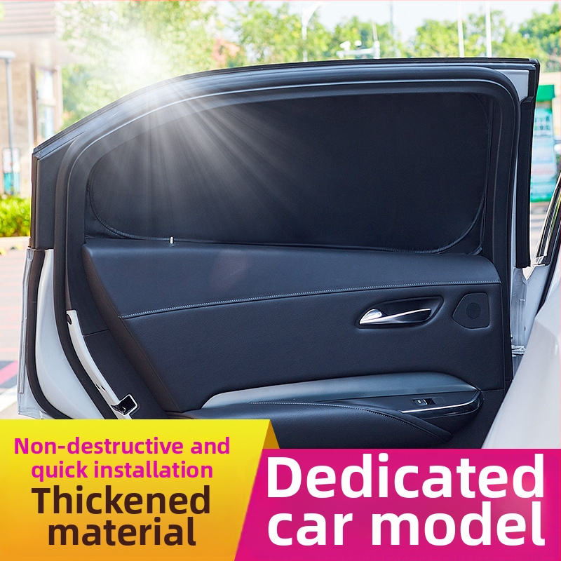 Κάλυμμα παραθύρου αυτοκινήτου για ηλιοπροστασία, πολυεστέρας, ενσωματωμένη εγκατάσταση, προσαρμοζόμενο, για ειδικά μοντέλα αυτοκινήτων