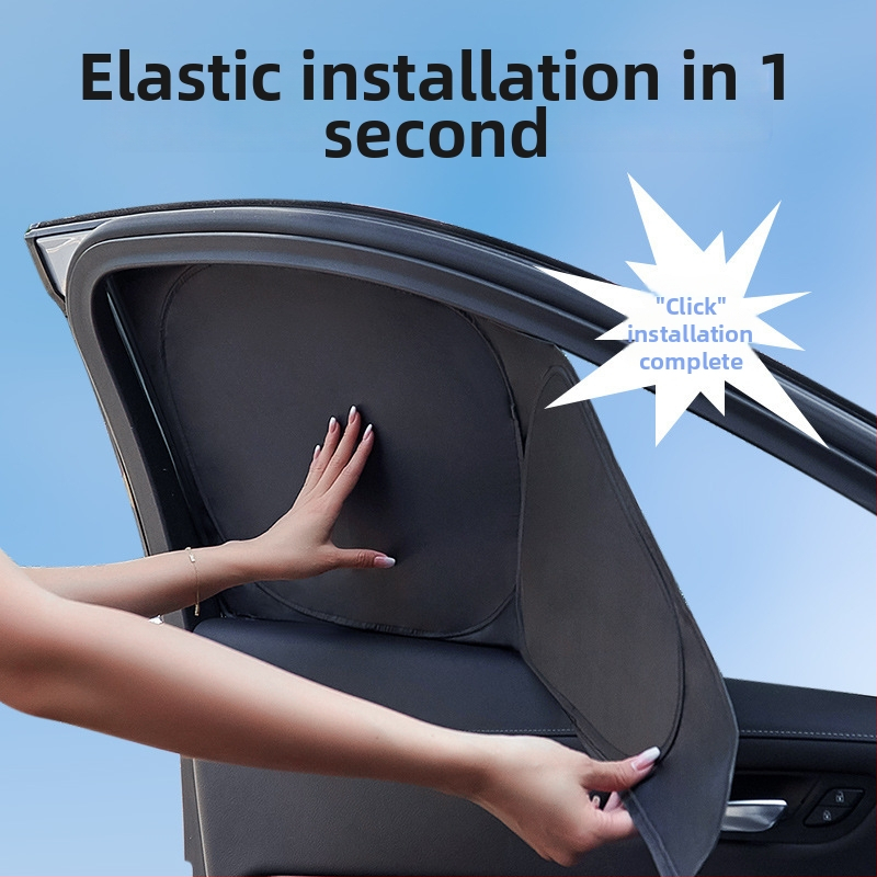 Κάλυμμα παραθύρου αυτοκινήτου για ηλιοπροστασία, πολυεστέρας, ενσωματωμένη εγκατάσταση, προσαρμοζόμενο, για ειδικά μοντέλα αυτοκινήτων