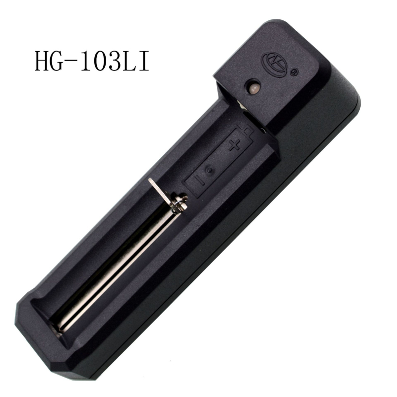 Punjač Li-ion baterija s jednim utorom, USB ulaz 5V, kompatibilan s 18650/10400/14500/16340, izlaz 4.2V 0.5A, 3.7V nominal