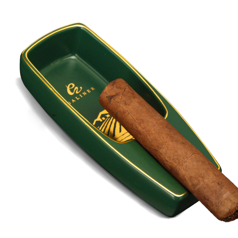 Keramički prijenosni pepeljara za cigare s utorom za jednu cigaru, dekorativna, višekratna upotreba, mogućnost prilagođenog logotipa