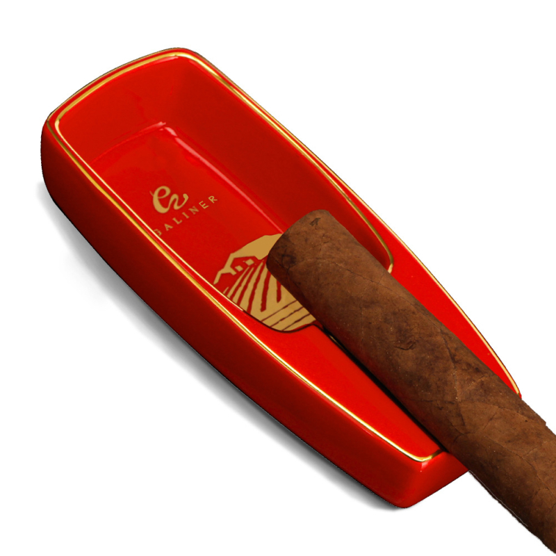 Keramički prijenosni pepeljara za cigare s utorom za jednu cigaru, dekorativna, višekratna upotreba, mogućnost prilagođenog logotipa