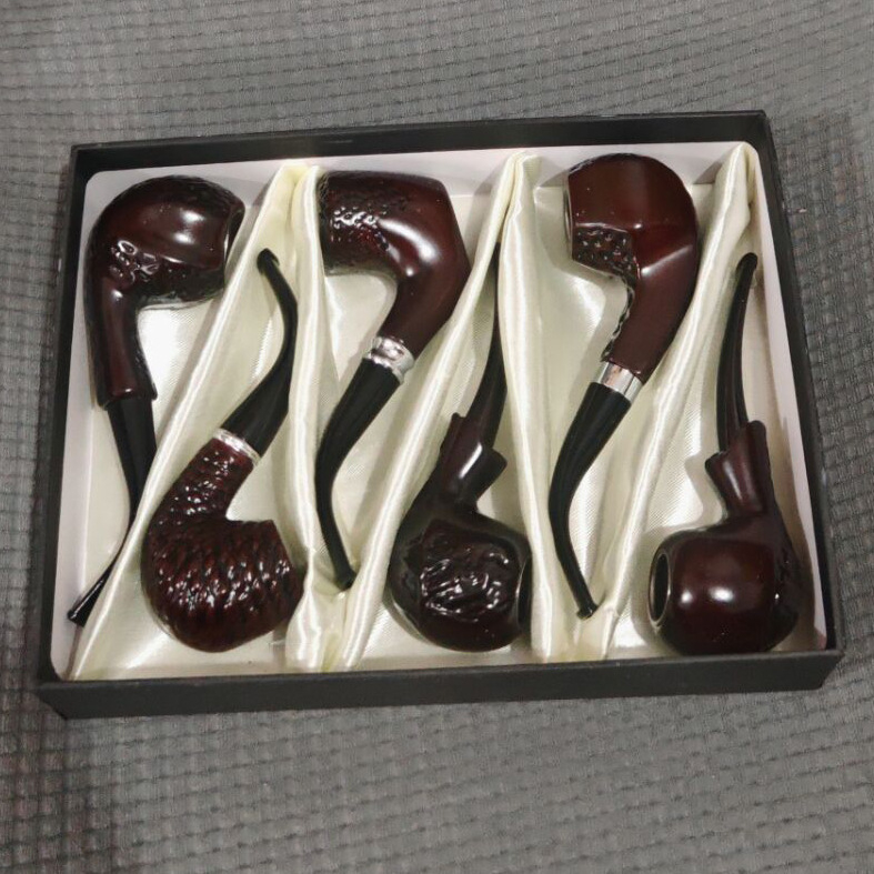 Set cijevi od smole, 6 komada, zakrivljeni filtr, Han Shi, moderni minimalistički stil