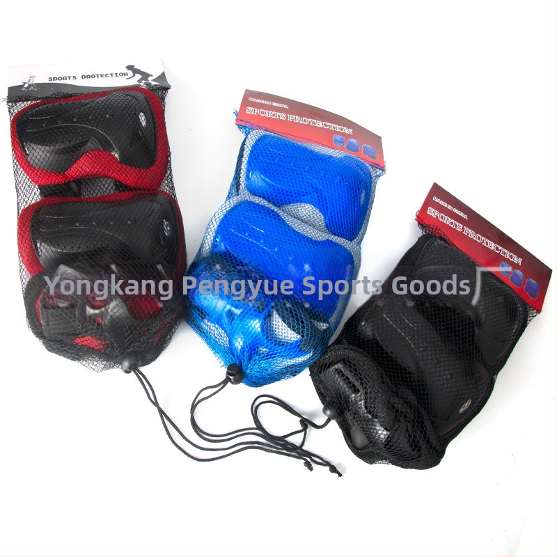 Σετ προστατευτικού εξοπλισμού για ενήλικες στο ρόλερ σκεϊτινγκ — προστατευτικά γόνατων, αγκώνων και παλάμων με επένδυση από αφρό