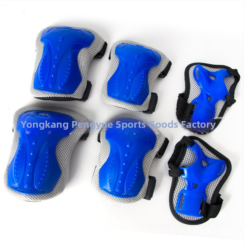 Σετ προστατευτικού εξοπλισμού για ενήλικες στο ρόλερ σκεϊτινγκ — προστατευτικά γόνατων, αγκώνων και παλάμων με επένδυση από αφρό