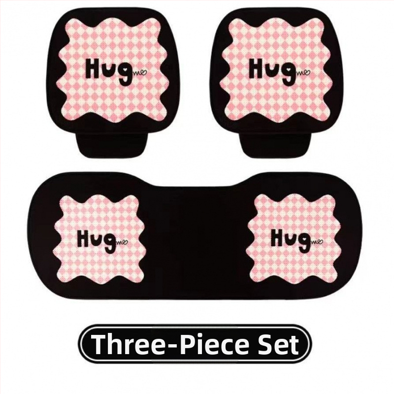 Automobilová vankúš na sedadlo, polyester, priedušný, letná chladiaca podložka, jednodelná, roztomilý karikatúrny dizajn, vhodný pre všetky ročné obdobia