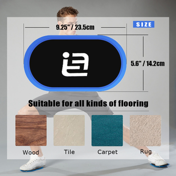 Пилатес плъзгащ диск – тренажор за крака, HDPE, Spikemeta, йога пособие за домашна тренировка на корема
