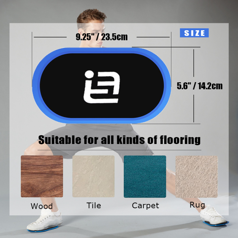 Пилатес плъзгащ диск – тренажор за крака, HDPE, Spikemeta, йога пособие за домашна тренировка на корема