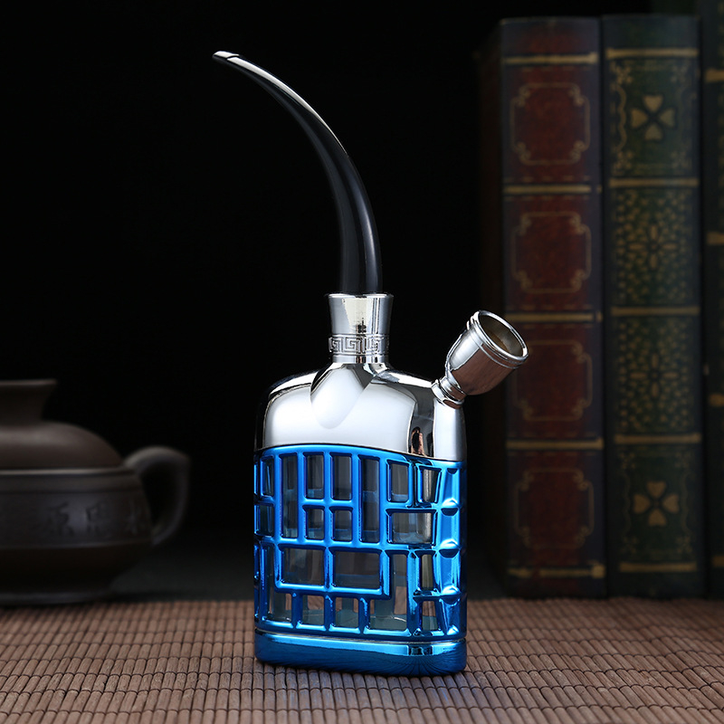 Műanyag vízipipa több szűrővel, mosható, keringő szűrőrendszerrel – ajándékdobozos csomagolás