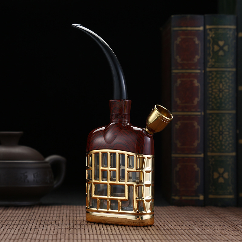 Műanyag vízipipa több szűrővel, mosható, keringő szűrőrendszerrel – ajándékdobozos csomagolás