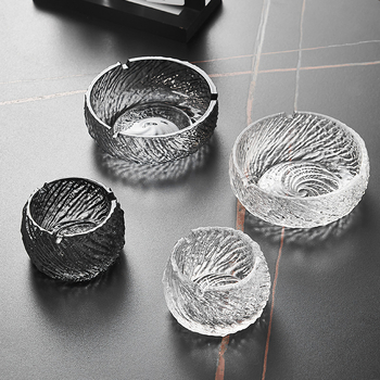 Kristályüveg hamutál – kreatív otthoni és irodai dekoráció tároló funkcióval, könnyű luxus stílus
