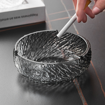 Kristályüveg hamutál – kreatív otthoni és irodai dekoráció tároló funkcióval, könnyű luxus stílus