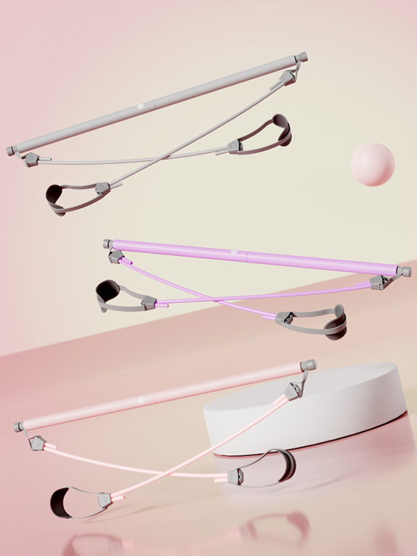 Pilates štap za tijelo s latex cijevima i latex linijom otpora, debljina stijene 2,5 mm