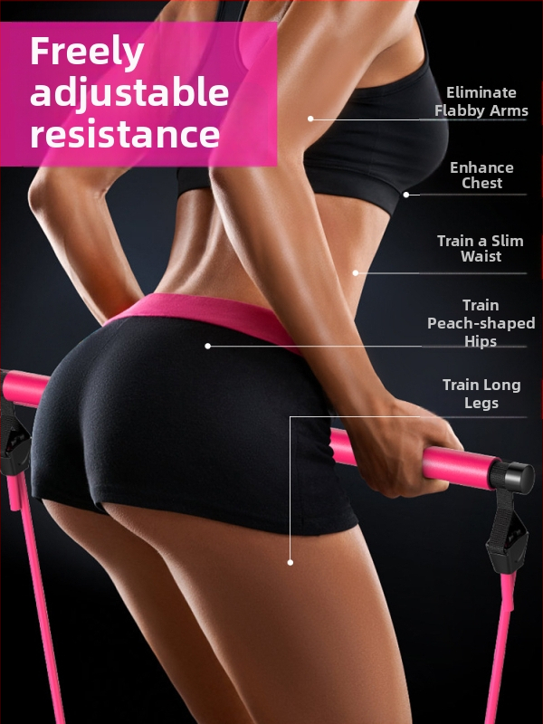 Pilates štap za tijelo s latex cijevima i latex linijom otpora, debljina stijene 2,5 mm