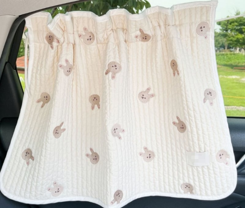 Κουρτίνα σκίασης αυτοκινήτου από βαμβάκι, παχιά, αδιαφανής, κρεμαστή, εγκατάσταση με βεντούζες, γενική συμβατότητα, συρόμενη κουρτίνα ιδιωτικότητας