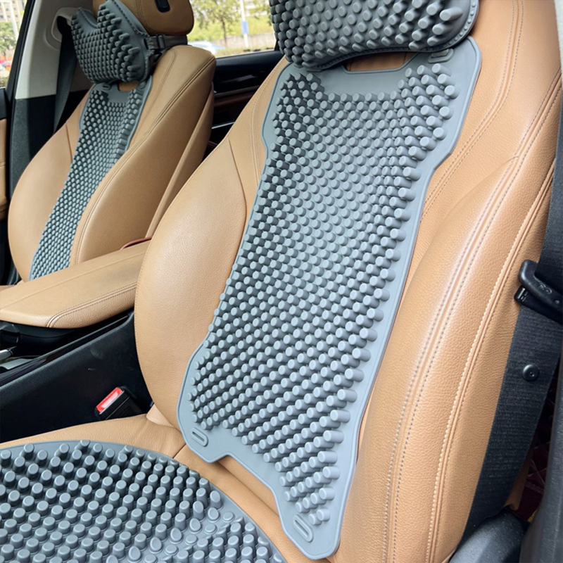 New Wynn silikonska podloga za automobil s naslonom, prozračna hlađena površina, masaža i ventilacija; punilo: silikon; površina: silikon; sve sezone