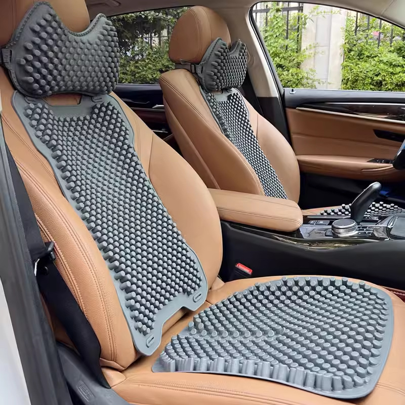 New Wynn silikonska podloga za automobil s naslonom, prozračna hlađena površina, masaža i ventilacija; punilo: silikon; površina: silikon; sve sezone