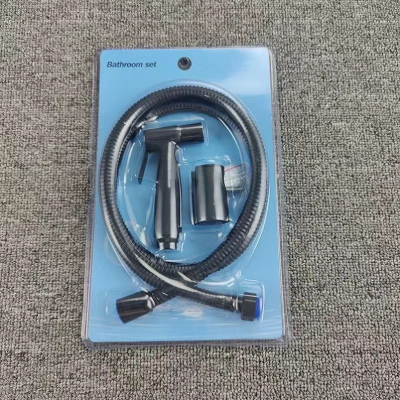 Bakreni set za prskanje WC-a s kutnim ventilom, zidna montaža, spoj s jednim otvorom, radni tlak 2 bara