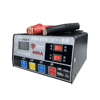 Punjač baterija za auto 12V/24V – univerzalni, inteligentni, pulsni način oporavka baterije; serija YX-SD001D; ulaz AC110-220V; izlaz 12V 4A; kompatibilno s baterijom automobila