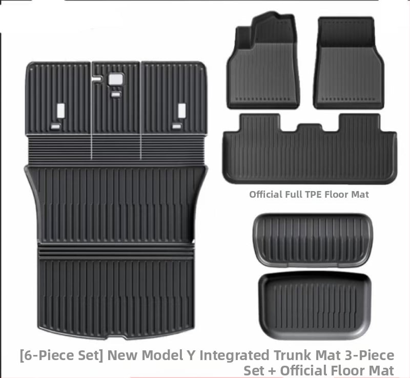 Tesla Model Y3 Ενσωματωμένο Κάλυμμα Αποσκευών, Υλικό TPE, Διαθεσιμότητα Προσαρμογής, Κωδικός 007, Ειδικά Πατάκια