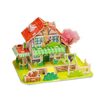 3D papirnati puzzle set za djecu, DIY kućica model za djecu, edukativna igra za uzrast 4-6 godina