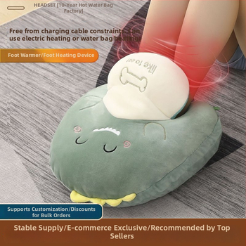 Papuci încălzitori cu USB, încălzire pentru picioare, căptușeală de catifea și înfășurare a călcâiului