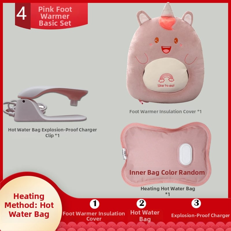 Papuci încălzitori cu USB, încălzire pentru picioare, căptușeală de catifea și înfășurare a călcâiului