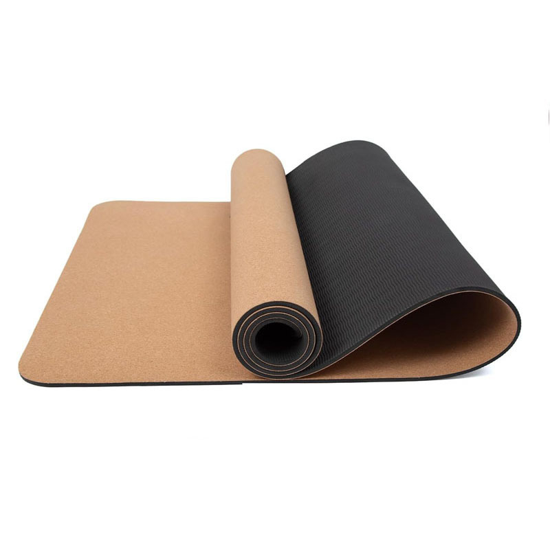 Joga podloga od TPE-a, debljina 6–8 mm, masa 850–1200 g, uzorak s Asana vodičem